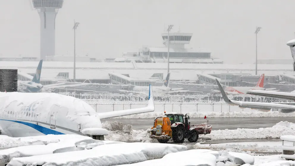 Moti i keq paralizon fluturimet në Mynih dhe Vjenë - Moti keq paralizonfluturimetnëMynihdheVjenë