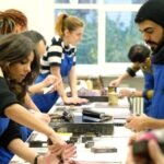 Geflüchtete Kunststudenten studieren an Leipziger HGB