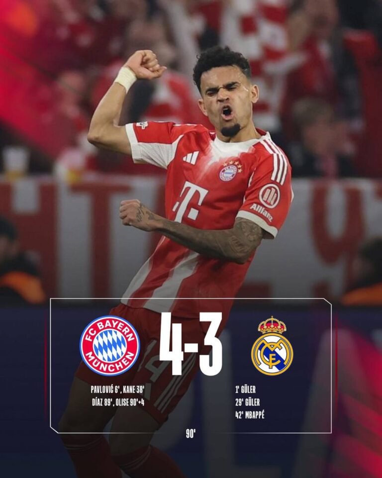 Bayern München tregon forcën dhe “çon” n’shpi Real Madrid - Bayern München tregon forcëndheçonnshpiRealMadrid