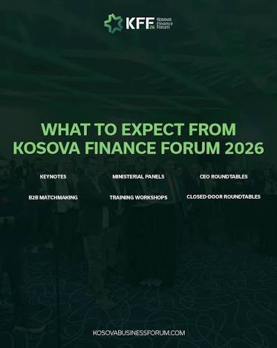 Kosova bëhet epiqendra e financës rajonale: Mbi 70 liderë dhe 400 pjesëmarrës në Kosova Finance Forum - Kosova bëhet epiqendra efinancësrajonaleMbi70liderëdhe400pjesëmarrësnëKosovaFinanceForum