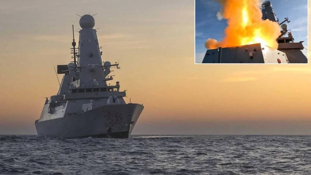 Anija luftarake britanike HMS Dragon niset drejt Lindjes së Mesme - Anija luftarake britanike HMSDragonnisetdrejtLindjessëMesme