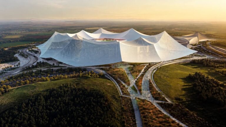 Maroku po ndërton stadiumin më të madh të futbollit në botë për Kupën e Botës 2030 - Maroku po ndërton stadiuminmëtëmadhtëfutbollitnëbotëpërKupëneBotës2030