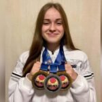Shqiptarja Mikela Skandaj shpallet nënkampione bote në karate me Italinë - Shqiptarja Mikela Skandaj shpalletnënkampionebotenëkaratemeItalinë